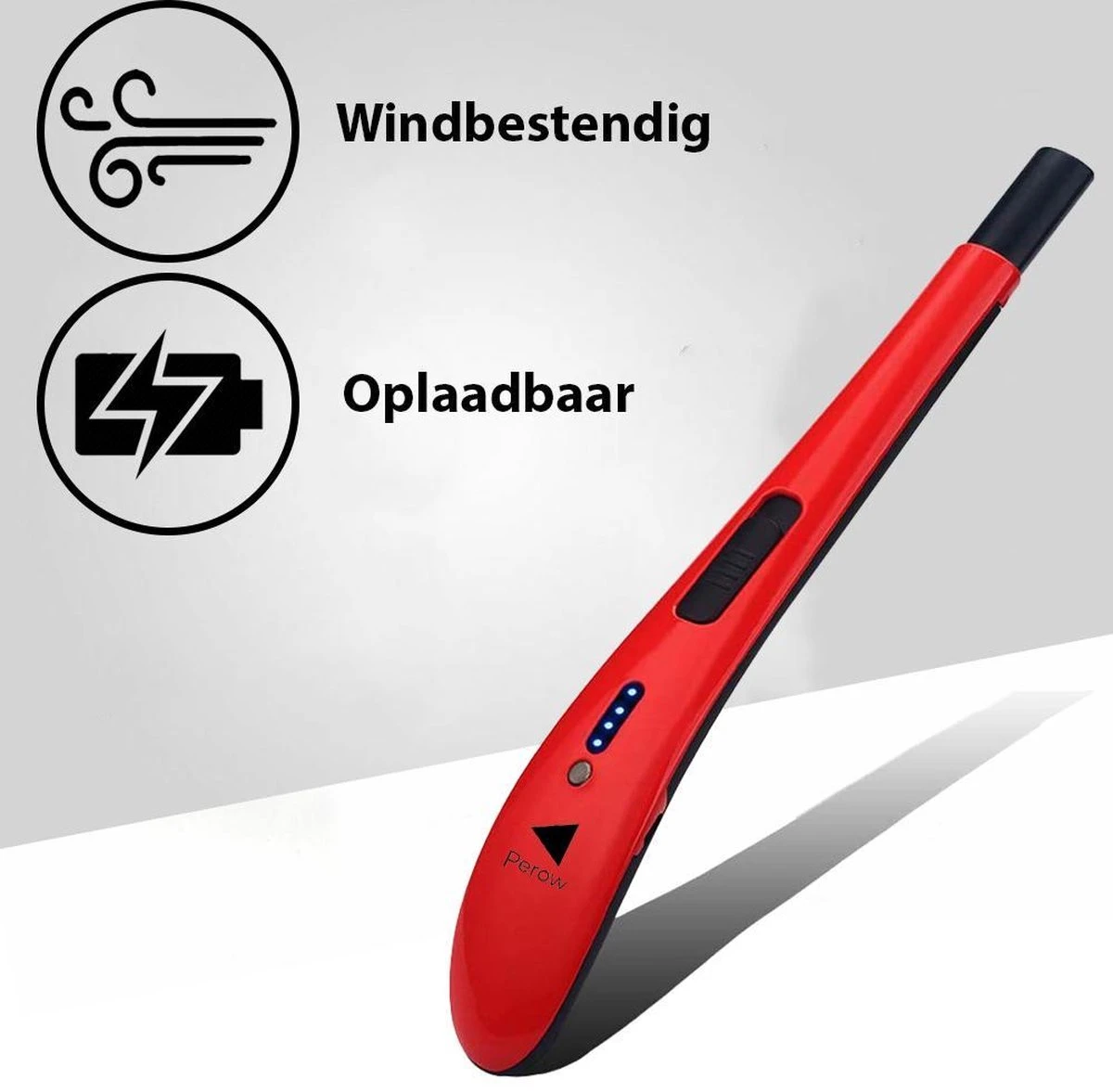 Briquet électrique Long Rechargeable - Rouge - Briquet Plasma Durable - Comprend Une Boîte-cadeau - Barbecue - Bougies 2 Briquet électrique Long Rechargeable - Rouge - Briquet Plasma Durable - Comprend Une Boîte-cadeau - Barbecue - Bougies – Image 2