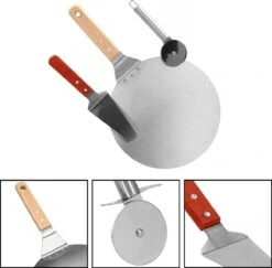 Springos Pizza Scoop - Coupe-pizza - Spatule - 25 Cm - Naturel/ Argent -Cuisine Fournitures Magasin 1200x1180 26