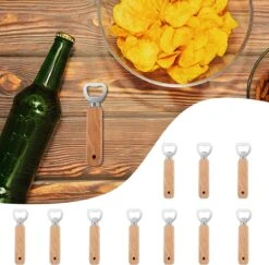 OurLeeme Décapsuleur, 10 Pcs Poignée En Bois Ouvre-Bouteille De Bière Portable Durable Ouvre-Bouteille En Bois Naturel Grand Cadeau Pour Hommes -Cuisine Fournitures Magasin 1200x1181 1