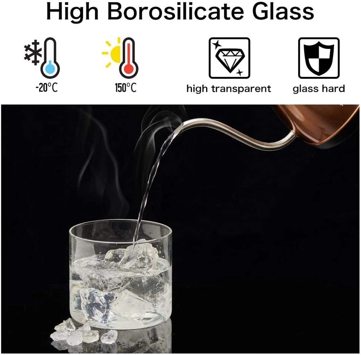 Ensemble De Tasses à Café à Double Paroi Verres Isothermes En Verre Transparent Avec Anses Pour Boissons Chaudes Ou Froides, Par Ex. Café, Latte, Mochiatto, Thee - Set De 4, 500 Ml 6 Ensemble De Tasses à Café à Double Paroi Verres Isothermes En Verre Transparent Avec Anses Pour Boissons Chaudes Ou Froides, Par Ex. Café, Latte, Mochiatto, Thee - Set De 4, 500 Ml – Image 6