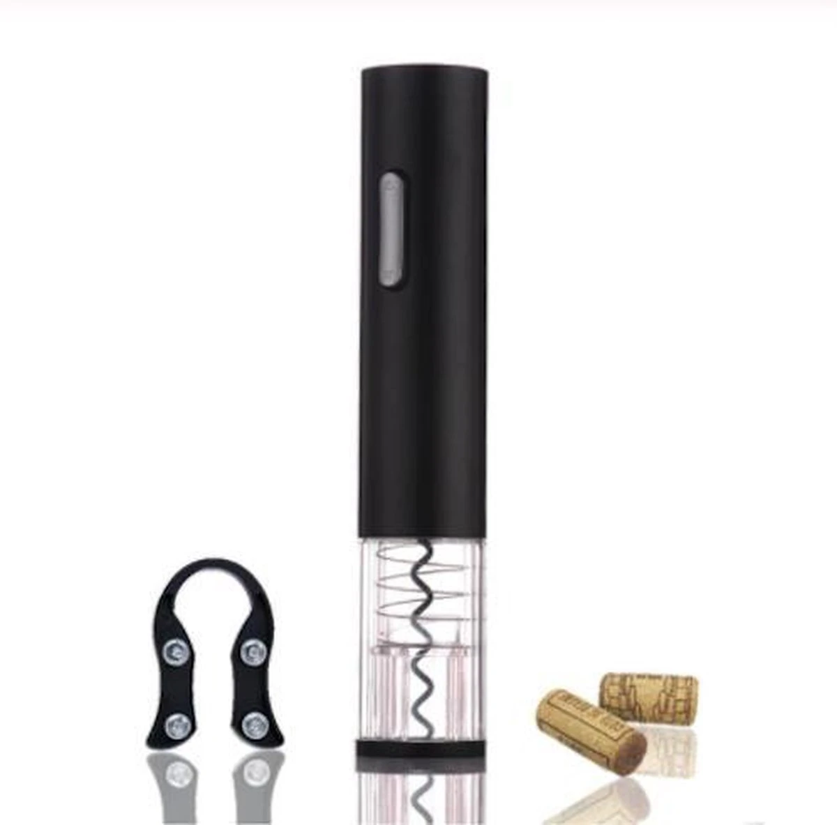 Ouvre-bouteille électrique Veex - Tire-bouchon - Ouvre-bouteille Automatique - Avec Coupe-papier - Noir 3 Ouvre-bouteille électrique Veex - Tire-bouchon - Ouvre-bouteille Automatique - Avec Coupe-papier - Noir – Image 3