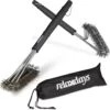 Relaxdays 2x Brosse De Barbecue En Acier Inoxydable - Brosse Métallique Brosse De Nettoyage De Barbecue Brosse Métallique