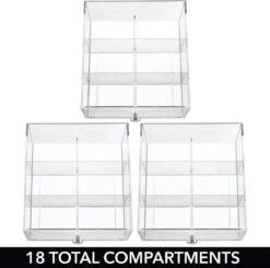 MDesign - Boîte à Thé - Organisateur De Cuisine/boîte De Rangement Pour Sachets De Thé, Tasses à Café, Bonbons Et Plus - Avec 18 Compartiments Et 3 Tiroirs/plastique - Crème/transparent 9 MDesign - Boîte à Thé - Organisateur De Cuisine/boîte De Rangement Pour Sachets De Thé, Tasses à Café, Bonbons Et Plus - Avec 18 Compartiments Et 3 Tiroirs/plastique - Crème/transparent -Cuisine Fournitures Magasin 1200x1188 1