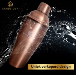 Service à Cocktail Cuivré Premium - Service à Cocktail 7 Pièces Top Class - Shaker à Cocktail 750ml - Coffret Cadeau Luxe -Cuisine Fournitures Magasin 1200x1189 14