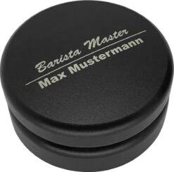 Expresso écarlate | Distributeur "Special TRE" Pour Barista; Extraction Parfaite Avec Des Machines De Sérigraphie; Avec Gravure Laser De Nom Personnel Sous Contrôle. Noir 51 Mm