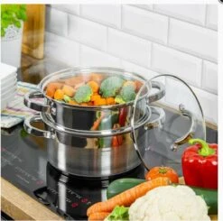 Cuiseur Vapeur INSERT Cuiseur Vapeur Ø 18 Cm Cuiseur Vapeur Pour Riz Cuiseur Vapeur Pour Légumes Cuiseur Vapeur Pour Poisson Et Viande I Sain Savoureux Économique -Cuisine Fournitures Magasin 1200x1192