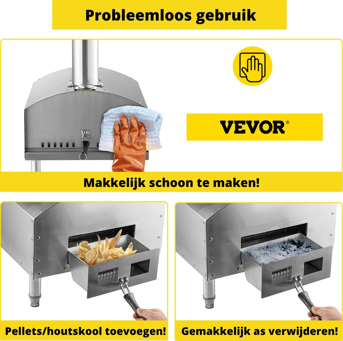Four à Pizza Vevor® - Barbecue - Pizzarette - Four à Pizza Extérieur - Four à Pizza Extérieur - Pierre à Pizza - Portable - Acier Inoxydable 5 Four à Pizza Vevor® - Barbecue - Pizzarette - Four à Pizza Extérieur - Four à Pizza Extérieur - Pierre à Pizza - Portable - Acier Inoxydable – Image 5