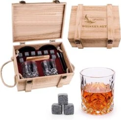 Ensemble De Pierres à Whisky Premium Set - Cadeau Pour Homme -Cuisine Fournitures Magasin 1200x1195 27