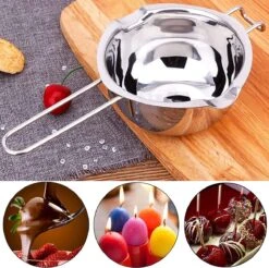 Bol De Fusion De 600 Ml En Acier Inoxydable Pour Fondre Le Chocolat, Le Beurre, Le Fondoir, Le Fondant, Le Beurre, Le Fondant En Acier Inoxydable, Le Fromage Fondant, Les Bonbons, Le Fondant à Cire -Cuisine Fournitures Magasin 1200x1195 7
