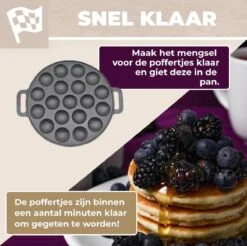 Poffertjes Casserole - Convient à Tous Les Poêles - Poffertjes Maker - Poffertjes Casserole Induction - Poffertjes Casserole électrique - Sinterklaas - Noël -Cuisine Fournitures Magasin 1200x1197 13