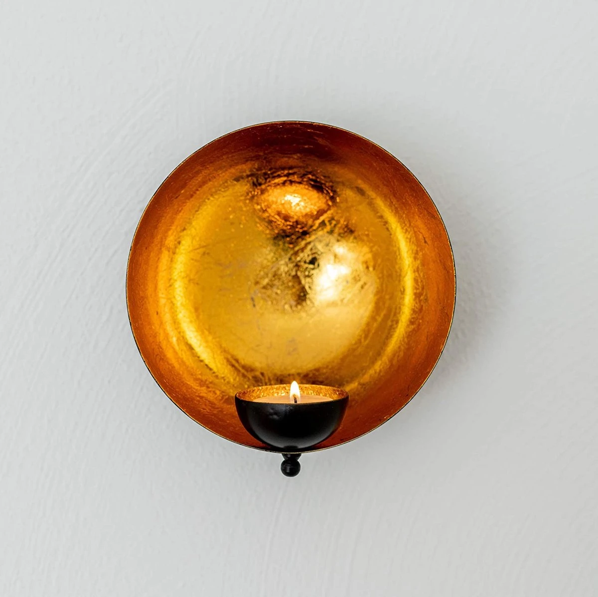 ZEYA Lot De 2 Photophores Muraux, Photophore Mural En Métal Doré Noir, Décoration Murale Salon, Décoration Rustique Pour Bougies Chauffe-plat Et Décoration Murale 2 ZEYA Lot De 2 Photophores Muraux, Photophore Mural En Métal Doré Noir, Décoration Murale Salon, Décoration Rustique Pour Bougies Chauffe-plat Et Décoration Murale – Image 2