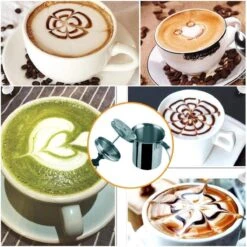 DOWO® - Mousseur à Lait Manuel - Acier Inoxydable - 800 Ml - Mousseur à Lait - Passe Au Lave-vaisselle - Barista - Pot à Lait - Base Résistante à La Chaleur - Induction -Cuisine Fournitures Magasin 1200x1198 27