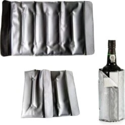 REFROIDISSEUR DE BOUTEILLE DE VIN Avec Coussinets En Gel Et Fermeture Velcro