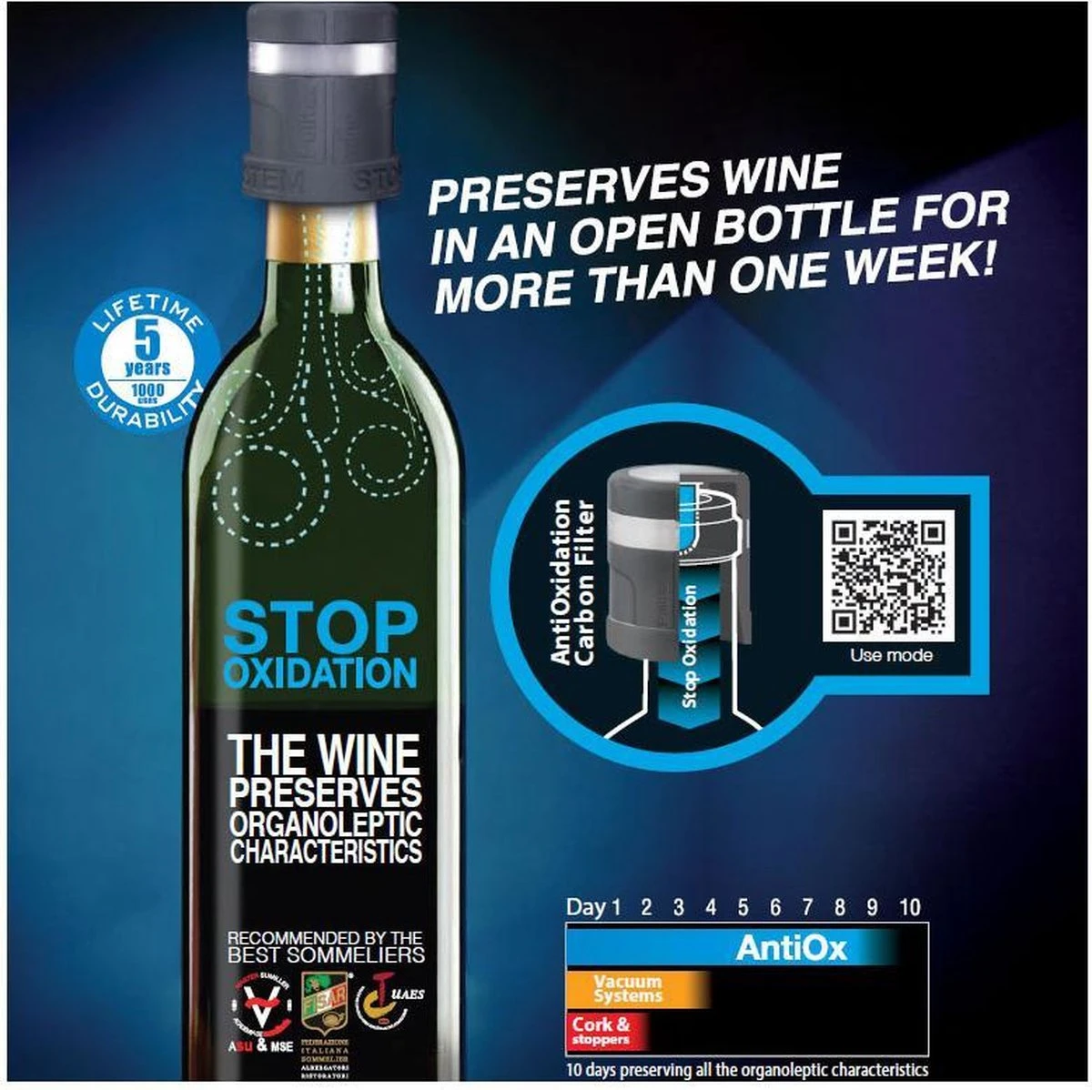 Pulltex Wine Pulltex Wine Stopper Wine Stopper Stockage De Vin Anti-ox 6 Pulltex Wine Pulltex Wine Stopper Wine Stopper Stockage De Vin Anti-ox – Image 6