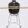 Kamado Medium Landmann Ø 45,7 Cm 18 Pouces Zwart - Avec Roulettes - Avec Thermomètre - Avec Grille De Ventilation - Barbecue Kamado - Barbecue En Céramique - Kamado Large