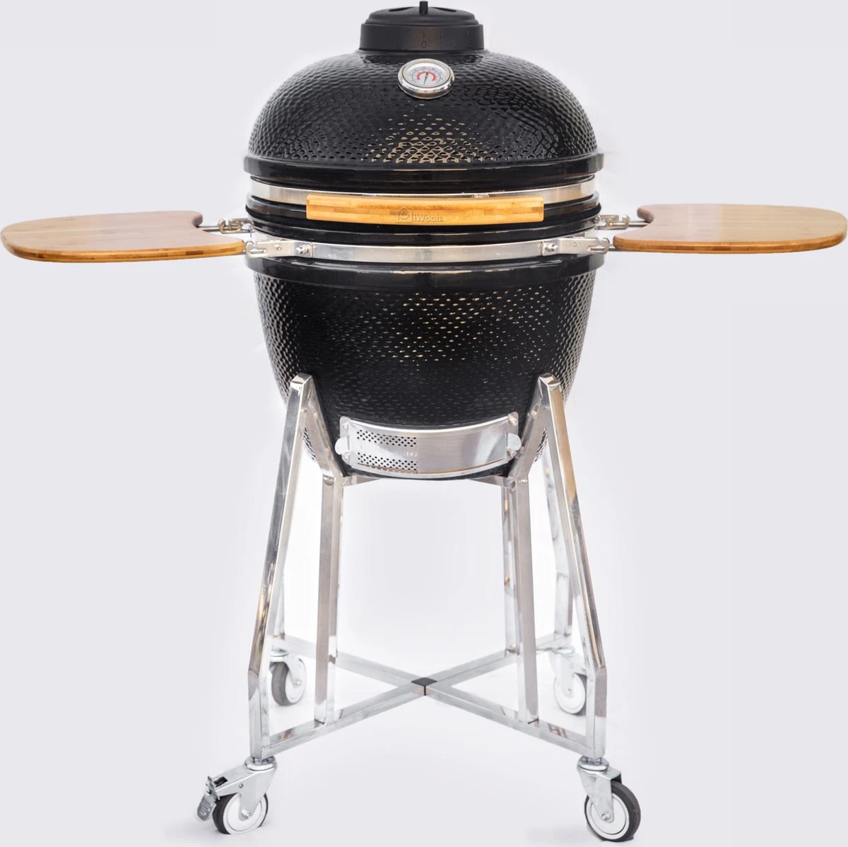 Kamado Medium Landmann Ø 45,7 Cm 18 Pouces Zwart - Avec Roulettes - Avec Thermomètre - Avec Grille De Ventilation - Barbecue Kamado - Barbecue En Céramique - Kamado Large 1 Kamado Medium Landmann Ø 45,7 Cm 18 Pouces Zwart - Avec Roulettes - Avec Thermomètre - Avec Grille De Ventilation - Barbecue Kamado - Barbecue En Céramique - Kamado Large