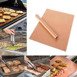 Tapis De Barbecue En Téflon - 2 Pièces - Va Au Four