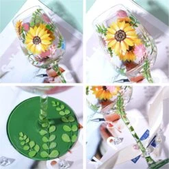 Nymphfable Peint à La Main Verre à Vin Aquarelle Fleurs Artisanat Peint Verres à Verres à Vin 15 Oz Cadeau Personnalisé Pour Meilleur Ami -Cuisine Fournitures Magasin 1200x1198 72