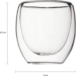 Verre à Expresso Krumble - Verres à Double Paroi - Set De 4 - 80 Ml - Verres à Expresso - Tasses à Expresso - Tasses à Café - Passe Au Lave-vaisselle - 8,8 X 8,8 X 14,5 Cm -Cuisine Fournitures Magasin 1200x1199 27