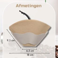 Porte-filtre à Café Keufens | Crème - Porte-filtre à Café - Convient à Tout Filtre à Café - 75 Filtres - Porte-filtre à Café Mural - Cuir Artificiel - Porte-filtre à Café -Cuisine Fournitures Magasin 1200x1200 1002