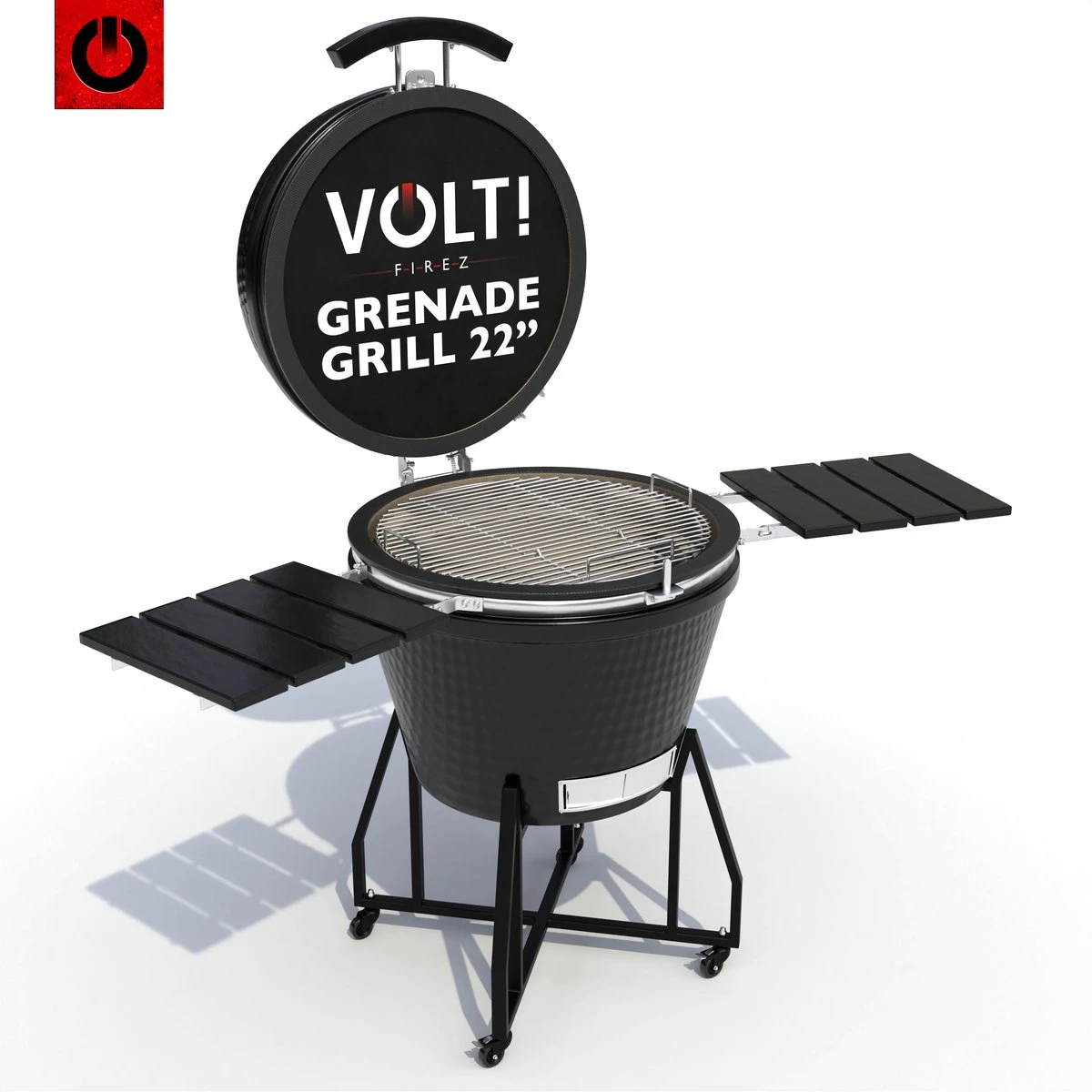 VOLT! BBQ Kamado En Céramique XL / 59 CM / 22 Pouces - Barbecue Grill Grenade 21'' 22'' - Plug & Play - Y Compris Accessoires De BBQ Kamado - Cuisine Extérieure - Barbecue à Charbon De Bois - BBQ à Oeufs - BBQ Kamado - Paroi Épaisse - Zwart 1 VOLT! BBQ Kamado En Céramique XL / 59 CM / 22 Pouces - Barbecue Grill Grenade 21'' 22'' - Plug & Play - Y Compris Accessoires De BBQ Kamado - Cuisine Extérieure - Barbecue à Charbon De Bois - BBQ à Oeufs - BBQ Kamado - Paroi Épaisse - Zwart
