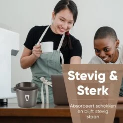 Knockbox Leonomics - Knockbox - Knockbox - Café - Espresso - Durable - Antidérapant - Matériau écologique - Zwart -Cuisine Fournitures Magasin 1200x1200 1061