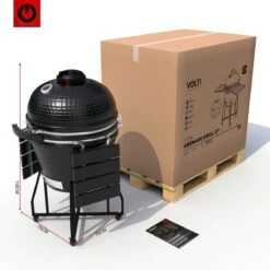 VOLT! BBQ Kamado En Céramique XL / 59 CM / 22 Pouces - Barbecue Grill Grenade 21'' 22'' - Plug & Play - Y Compris Accessoires De BBQ Kamado - Cuisine Extérieure - Barbecue à Charbon De Bois - BBQ à Oeufs - BBQ Kamado - Paroi Épaisse - Zwart 12 VOLT! BBQ Kamado En Céramique XL / 59 CM / 22 Pouces - Barbecue Grill Grenade 21'' 22'' - Plug & Play - Y Compris Accessoires De BBQ Kamado - Cuisine Extérieure - Barbecue à Charbon De Bois - BBQ à Oeufs - BBQ Kamado - Paroi Épaisse - Zwart -Cuisine Fournitures Magasin 1200x1200 107