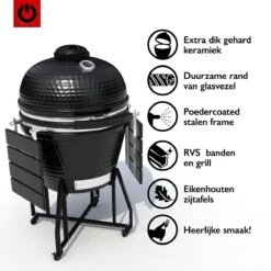 VOLT! BBQ Kamado En Céramique XL / 59 CM / 22 Pouces - Barbecue Grill Grenade 21'' 22'' - Plug & Play - Y Compris Accessoires De BBQ Kamado - Cuisine Extérieure - Barbecue à Charbon De Bois - BBQ à Oeufs - BBQ Kamado - Paroi Épaisse - Zwart 13 VOLT! BBQ Kamado En Céramique XL / 59 CM / 22 Pouces - Barbecue Grill Grenade 21'' 22'' - Plug & Play - Y Compris Accessoires De BBQ Kamado - Cuisine Extérieure - Barbecue à Charbon De Bois - BBQ à Oeufs - BBQ Kamado - Paroi Épaisse - Zwart -Cuisine Fournitures Magasin 1200x1200 108