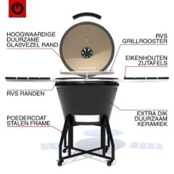 VOLT! BBQ Kamado En Céramique XL / 59 CM / 22 Pouces - Barbecue Grill Grenade 21'' 22'' - Plug & Play - Y Compris Accessoires De BBQ Kamado - Cuisine Extérieure - Barbecue à Charbon De Bois - BBQ à Oeufs - BBQ Kamado - Paroi Épaisse - Zwart 15 VOLT! BBQ Kamado En Céramique XL / 59 CM / 22 Pouces - Barbecue Grill Grenade 21'' 22'' - Plug & Play - Y Compris Accessoires De BBQ Kamado - Cuisine Extérieure - Barbecue à Charbon De Bois - BBQ à Oeufs - BBQ Kamado - Paroi Épaisse - Zwart -Cuisine Fournitures Magasin 1200x1200 110
