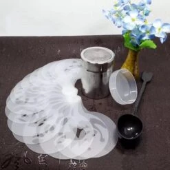 Cappuccino / Cacao Spreader Set - Cappuccino / Cacao Template - Réutilisable Barista Set - 16 Pièces -Cuisine Fournitures Magasin 1200x1200 1103