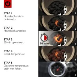 VOLT! BBQ Kamado En Céramique XL / 59 CM / 22 Pouces - Barbecue Grill Grenade 21'' 22'' - Plug & Play - Y Compris Accessoires De BBQ Kamado - Cuisine Extérieure - Barbecue à Charbon De Bois - BBQ à Oeufs - BBQ Kamado - Paroi Épaisse - Zwart 16 VOLT! BBQ Kamado En Céramique XL / 59 CM / 22 Pouces - Barbecue Grill Grenade 21'' 22'' - Plug & Play - Y Compris Accessoires De BBQ Kamado - Cuisine Extérieure - Barbecue à Charbon De Bois - BBQ à Oeufs - BBQ Kamado - Paroi Épaisse - Zwart -Cuisine Fournitures Magasin 1200x1200 111