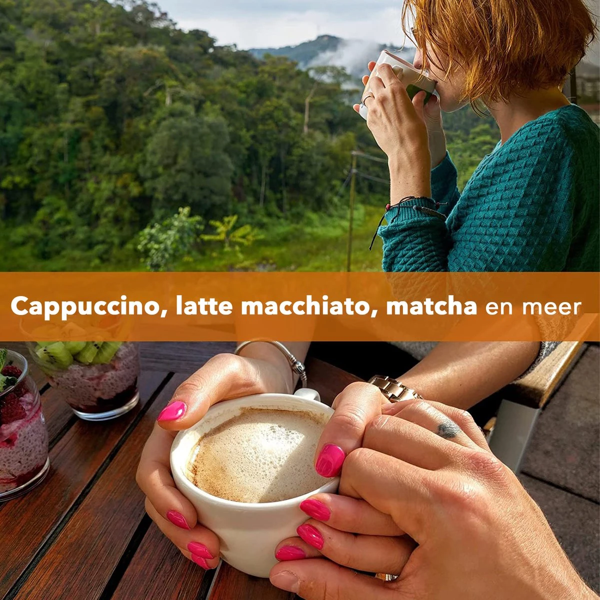 DOWO® - Mousseur à Lait électrique Coffee - Électrique - Manuel - Mousseur à Lait Manuel - Piles Incluses - Mousseur à Lait - Zwart - Acier Inoxydable - Électrique 4 DOWO® - Mousseur à Lait électrique Coffee - Électrique - Manuel - Mousseur à Lait Manuel - Piles Incluses - Mousseur à Lait - Zwart - Acier Inoxydable - Électrique – Image 4