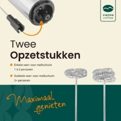 GrandLux électrique Rechargeable Via USB - Mousseur à Lait - 3 Vitesses - 2 Accessoires - Mousseur à Lait électrique - Zwart - Durable -Cuisine Fournitures Magasin 1200x1200 1169