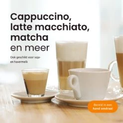 GrandLux électrique Rechargeable Via USB - Mousseur à Lait - 3 Vitesses - 2 Accessoires - Mousseur à Lait électrique - Zwart - Durable -Cuisine Fournitures Magasin 1200x1200 1171