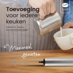 GrandLux électrique Rechargeable Via USB - Mousseur à Lait - 3 Vitesses - 2 Accessoires - Mousseur à Lait électrique - Zwart - Durable -Cuisine Fournitures Magasin 1200x1200 1172