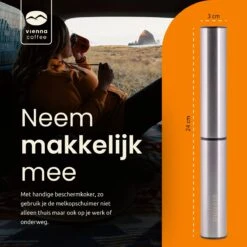 GrandLux électrique Rechargeable Via USB - Mousseur à Lait - 3 Vitesses - 2 Accessoires - Mousseur à Lait électrique - Zwart - Durable -Cuisine Fournitures Magasin 1200x1200 1174