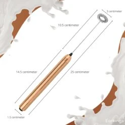 Mousseur à Lait Pour Une Mousse De Lait Parfaite - Mousseur à Lait électrique - Mousseur à Lait En Acier Inoxydable - Mousseur à Lait Manuel EarKings Rose Goud -Cuisine Fournitures Magasin 1200x1200 1176