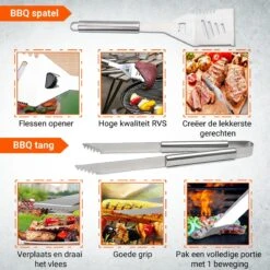 Ensemble D'outils De BBQ Ensemble D'accessoires De Valise Pinces Tablier De Brosse Barbecue - Ensemble D'accessoires De BBQ De Chef Cuisinier -Cuisine Fournitures Magasin 1200x1200 133