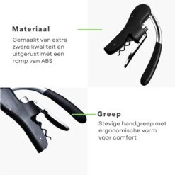 Ouvre-bouteille De Vin De Luxe Cheqo® - Tire-bouchon - Ouvre-bouteille - Robuste - Design Ergonomique - ABS - Qualité Lourde - Avec Spirale De Rechange 11 Ouvre-bouteille De Vin De Luxe Cheqo® - Tire-bouchon - Ouvre-bouteille - Robuste - Design Ergonomique - ABS - Qualité Lourde - Avec Spirale De Rechange -Cuisine Fournitures Magasin 1200x1200 1378