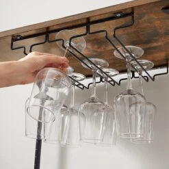 VinoDiMontagna Casier à Vin - Chariot De Cuisine - Chariot De Service - 75 X 60 X 40 Cm - Sur Roulettes - Porte Bouteille De Vin - Porte Verre à Vin - Support De Rangement -Cuisine Fournitures Magasin 1200x1200 1408