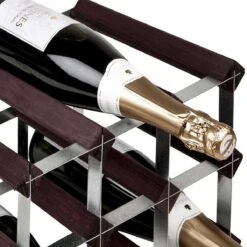RTA Wineracks - Casier à Vin 30 Bouteilles - Acier Galvanisé - Pin Foncé - 5x6 -Cuisine Fournitures Magasin 1200x1200 1420