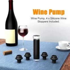 DOWO® - Bouchon à Vin Sous Vide - Avec 4 Bouchons à Vin - Pompe à Vide à Vin - Accessoires Vin - Valve à Vin - Bouchon à Vin - Pompe à Vin - Pompe à Vide - Économiseur De Vin 10 DOWO® - Bouchon à Vin Sous Vide - Avec 4 Bouchons à Vin - Pompe à Vide à Vin - Accessoires Vin - Valve à Vin - Bouchon à Vin - Pompe à Vin - Pompe à Vide - Économiseur De Vin -Cuisine Fournitures Magasin 1200x1200 1484
