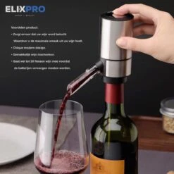 ElixPro - Robinet à Vin électrique - Aérateur à Vin électrique - Accessoires à Vin Le Vin - Aérateur à Vin - Aérateur à Vin De Luxe -Cuisine Fournitures Magasin 1200x1200 1489