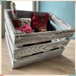 Waldsehnen Caisse En Bois Blanche Premium - Qualité Supérieure : Flammée + Poncée + Scellée à L'huile De Lin - Faite à La Handgemaakt - Boîte à Vin Taille L -Cuisine Fournitures Magasin 1200x1200 1539