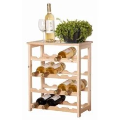 Casier à Vin En Bois / Casier à Bouteilles De Vin Avec étagère 55 Cm - Magasin De Bouteilles De Vin - Casiers à Vin / Casiers à Bouteilles De Vin - Coffret à Vin / Caisses à Vin -Cuisine Fournitures Magasin 1200x1200 1580