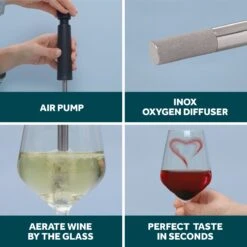 Aérateur De Vin Airtender - Aérateur De Vin - Décanteur - Acier Inoxydable - Zwart -Cuisine Fournitures Magasin 1200x1200 1655
