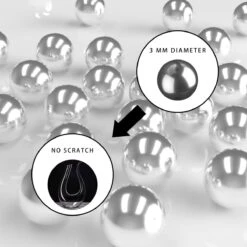 Intirilife Perles En Acier Inoxydable Pour Nettoyer Les Bocaux En Verre - Perles De Nettoyage Pour Carafes En Verre, Vases, Bouteilles, Inoxydable, 100 Pièces -Cuisine Fournitures Magasin 1200x1200 1657