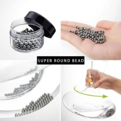 Intirilife Perles En Acier Inoxydable Pour Nettoyer Les Bocaux En Verre - Perles De Nettoyage Pour Carafes En Verre, Vases, Bouteilles, Inoxydable, 100 Pièces -Cuisine Fournitures Magasin 1200x1200 1658