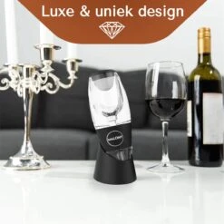 Aérateur De Vin De Luxe Malony - Décanteur De Vin - Accessoires De Vêtements Pour Bébé De Vin - Verseur De Vin - Avec Support - Accessoires De Vêtements Pour Bébé De Bar -Cuisine Fournitures Magasin 1200x1200 1673
