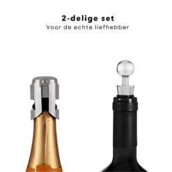 Ensemble De Vin De Luxe Cheqo® - Set De Champagne Avec Bec Verseur - Bouchon De Vin - Set De Valve De Vin -Cuisine Fournitures Magasin 1200x1200 1716